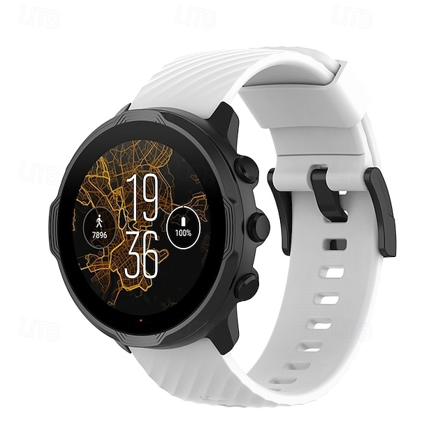  Умный ремешок для часов Совместим с Suunto Suunto 7 Умные часы Ремень Регулируется Спортивный ремешок Замена Браслет