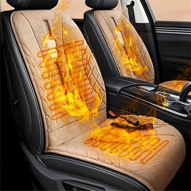  Riscaldatore per Sedili Auto Universale 12V Cuscino Elettrico Riscaldato Intelligente Invernale Accessori per Interni Auto Copertura Riscaldante per Sedile