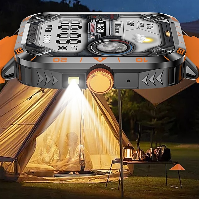 New Zw59 Smartwatch Flashlight Makes Phone Calls Sleep Blood