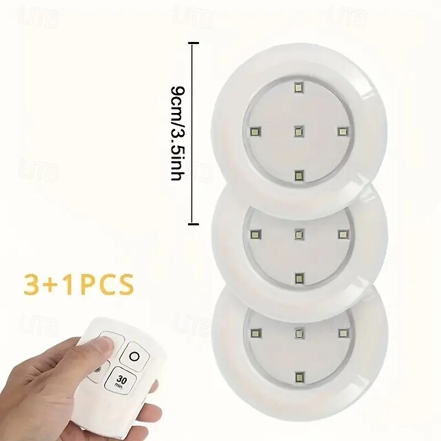 3pcs LED Touch Light Kit, LED Cabinet Light Wireless & Dimmable ...