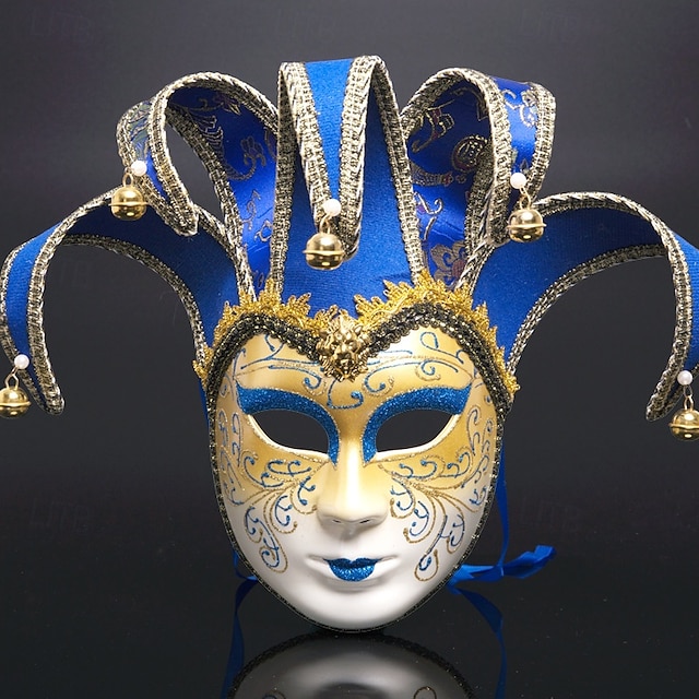  Karnevalová maska Benátská maska Volto Larva Dospělé Dámské Full face Párty Plesová maškaráda Karneval v Benátkách předvečer Všech svatých Karneval Mardi Gras Jednoduchý karnevalový kostým