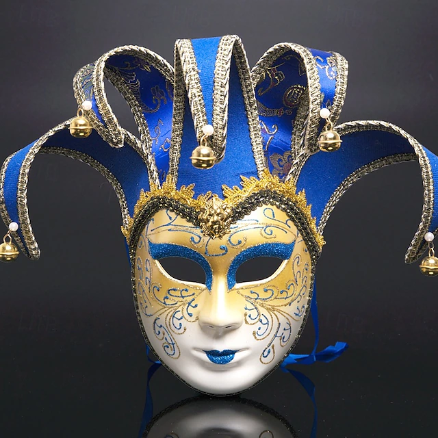 Halloween Venetian Mask Volto Larva Carnival Mask Full Face Adults' Women's Halloween Carnival Mardi Gras Party Masquerade Carnival of Venice Easy Halloween Costumes Dress Up 7