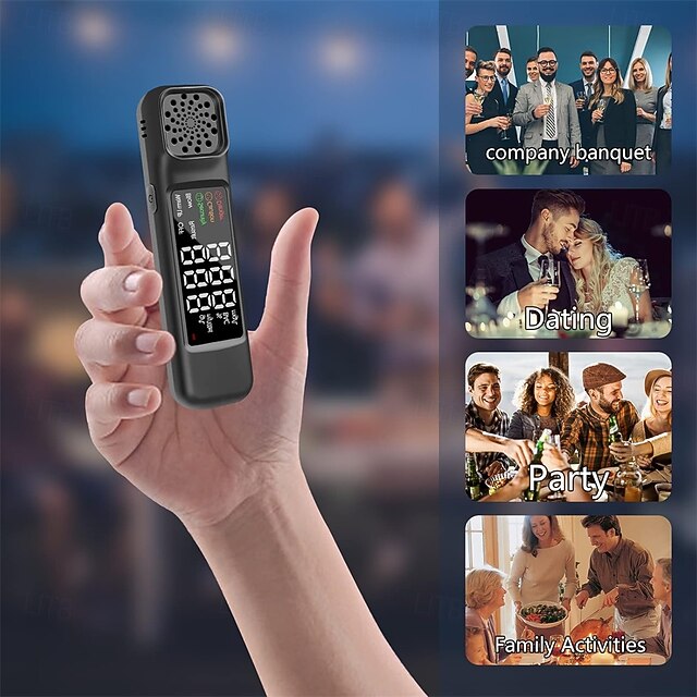 Portable Alcohol Tester With Digital Test Machine Checker USB