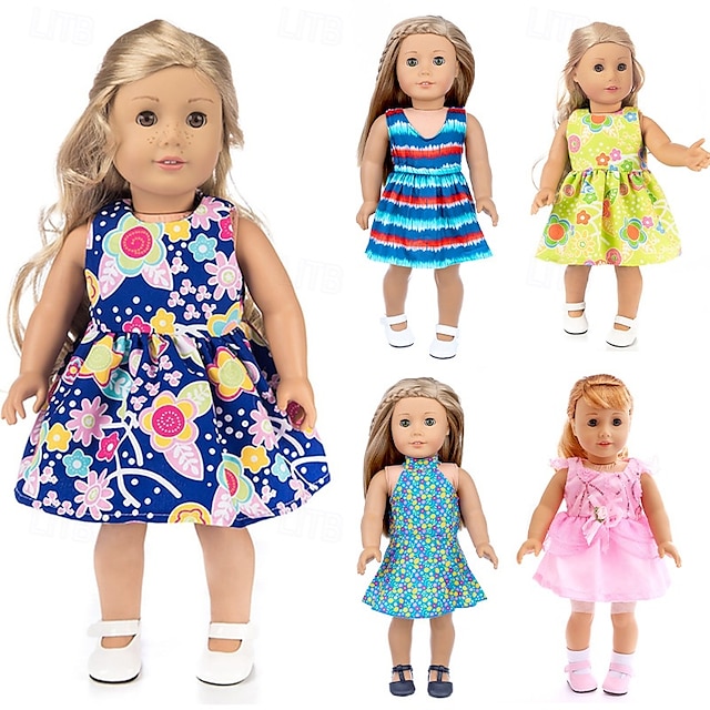  18 インチの人形の服とアクセサリーは、18 インチの女の子の人形に適合します (人形なし)