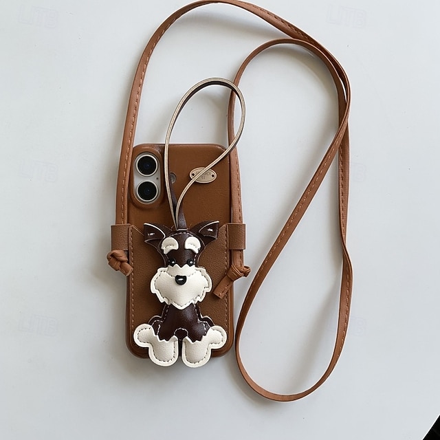  telefon Etui Til iPhone 17 Pro Max 17 Air 16 15 14 Pro Max Plus 13 12 11 Pro Max Bagcover med nøglebånd Kortplads Stødsikker Kontor / Business TPU PU Læder