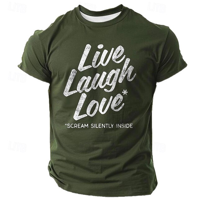  Herr Rolig Slang T-shirt Kortärmad T-shirt 3D-tryck Rund hals Skjorta Mode Fritids- Gata Utomhussport Dagligen Svart Blå Grön Sommar Vår Kläder S M L XL XXL XXXL