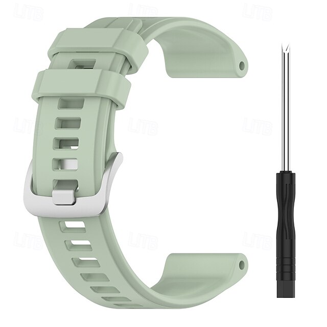  Pulseiras de Relógio para Garmin Garmin Instint Silicone Substituição Alça com ferramenta de remoção Ajustável Pulseira Esportiva Pulseira