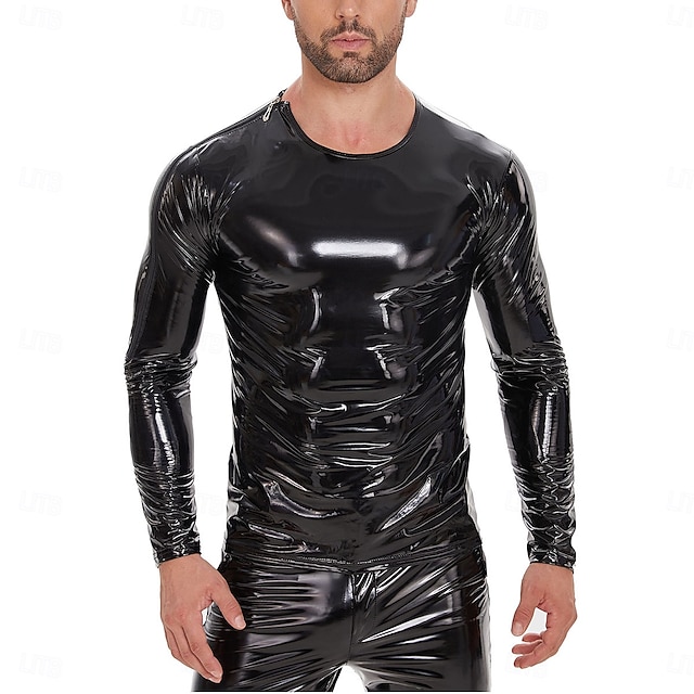  Zentai öltöny Bőrruházat Pulóver Farsangi jelmez Férfi Fényes fém Ruha mert Teljesítmény Klub Rúdtánc Mindszentek napja Farsang Felnőttek
