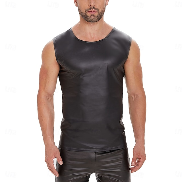  Póló Bőrruházat Trikó Farsangi jelmez Férfi Matt Spandex Ruha mert Teljesítmény Klub Rúdtánc Mindszentek napja Farsang Felnőttek