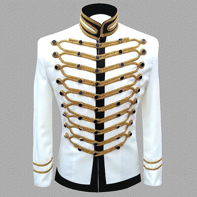  Retro Vintage Rokoko Mantel Maskerade Zirkusjacke Prinz Aristokrat Herren Karneval Maskerade Veranstaltung / Fest Erwachsene Mantel Frühling Herbst Winter