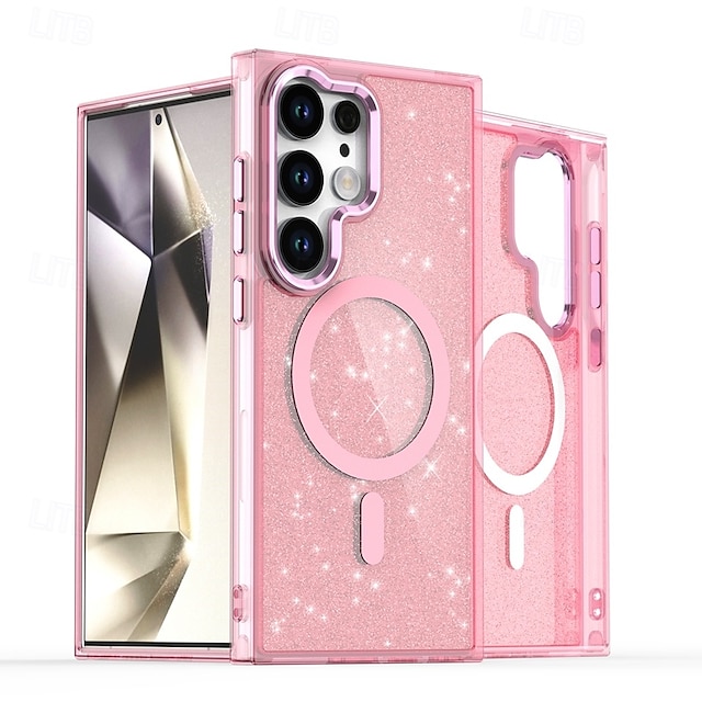  Handy Hülle Handyhüllen Für Samsung Galaxy S25 Ultra S24 Ultra S24 Plus S24 S24 FE S23 S23 Ultra S23 Plus Rückseite Magnetisch Bling Glitzer glänzend Stoßfest Retro PC Silikon