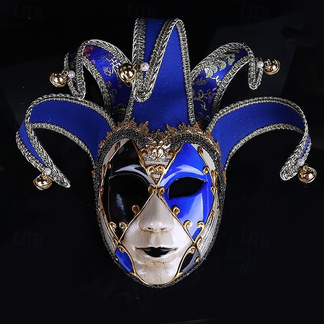  Harlequin Halloween Venetian Mask / Arlecchino Carnival Mask Adults' Men's Halloween / Carnival / Mardi Gras Party Masquerade Carnival of Venice Easy Halloween Costumes Dress Up