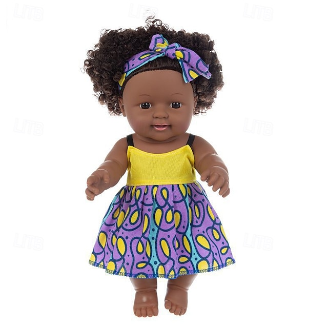  păpuși realiste pentru fetiță neagră renăscută - păpuși nou-născute realiste americane negre de 12 inch