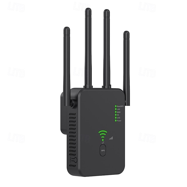  1200 m WLAN-Repeater, universeller WLAN-Repeater, kompatibel mit AP-Modus, WLAN-Repeater, Wandstecker, Plug-and-Play-Typ
