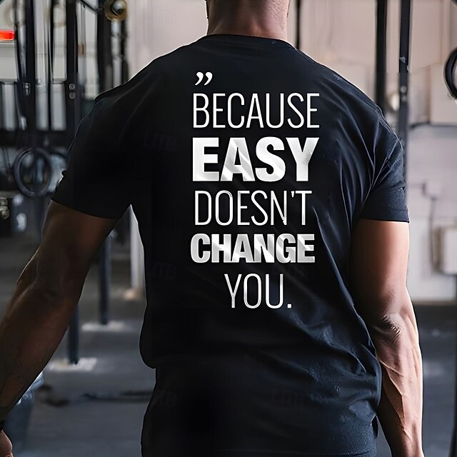 Men's Funny Slang T Shirt Short Sleeve T shirt 3D Print Crew Neck Shirt Fashion Athleisure Sports Outdoor Gym Black Summer Spring Clothing Apparel S M L XL XXL XXXL4