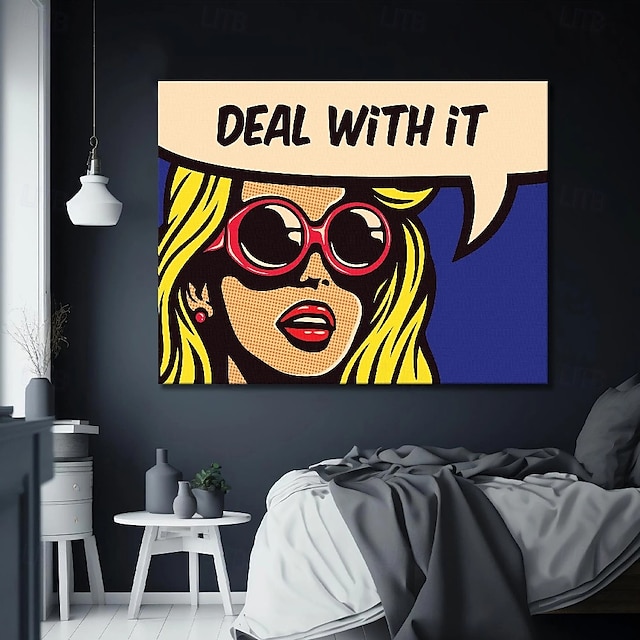  malarstwo na płótnie pop art ręcznie malowane abstrakcyjne radzenie sobie z tym olejne malarstwo ścienne sztuka pop art obrazy ścienne na płótnie bogate faktury malarstwo nowoczesna sztuka ścienna