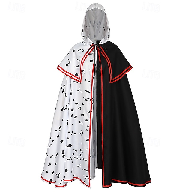  Ciento un dálmatas Cruella de Vil Traje de cosplay Capa Clásico Cosplay de película for Hombre Mujer Adulto Navidad Víspera de Todos los Santos Carnaval Evento / Fiesta
