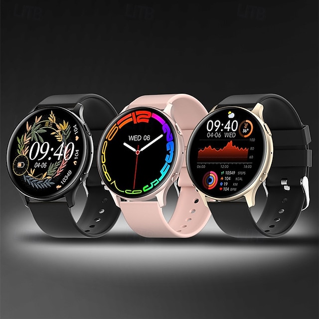  ny mx15 smartwatch bluetooth ringe puls kroppstemperatur stemmeassistent 1.32 rund skjerm utvidelsesløsning kroppstemperaturmåling bluetooth call bluetooth musikk ai stemmeassistent