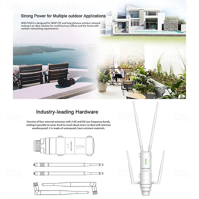 Outdoor Router Dual Band High Power Wireless AP/ Range Extender Router
