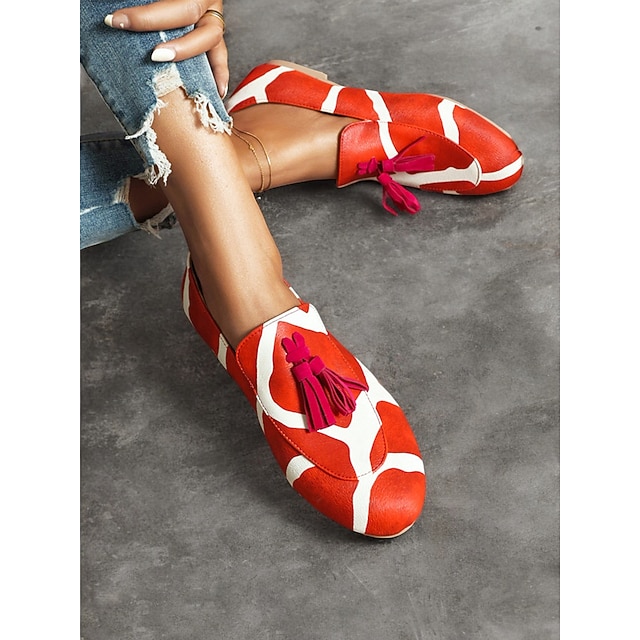  dámské růžové mokasíny s leopardím vzorem se žlutým střapcem – odvážné a stylové slip-on boty pro trendy výraz