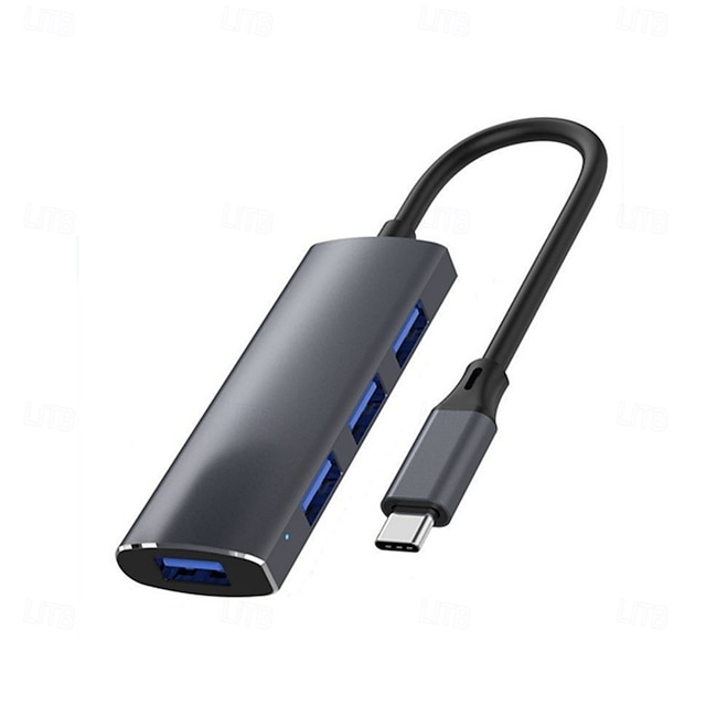  רכזת 3.0 מסגסוגת אלומיניום עם שלושה יציאות 2.0 usb מפצל הורדה במהירות גבוהה