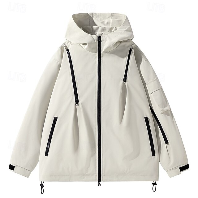  Herren Soft Shell Jacke Wanderjacke Draussen Windundurchlässig Atmungsaktiv Leichte Jacke Windbreaker-Jacke Reisen Weinrot Schwarz Rosa Grün Khaki