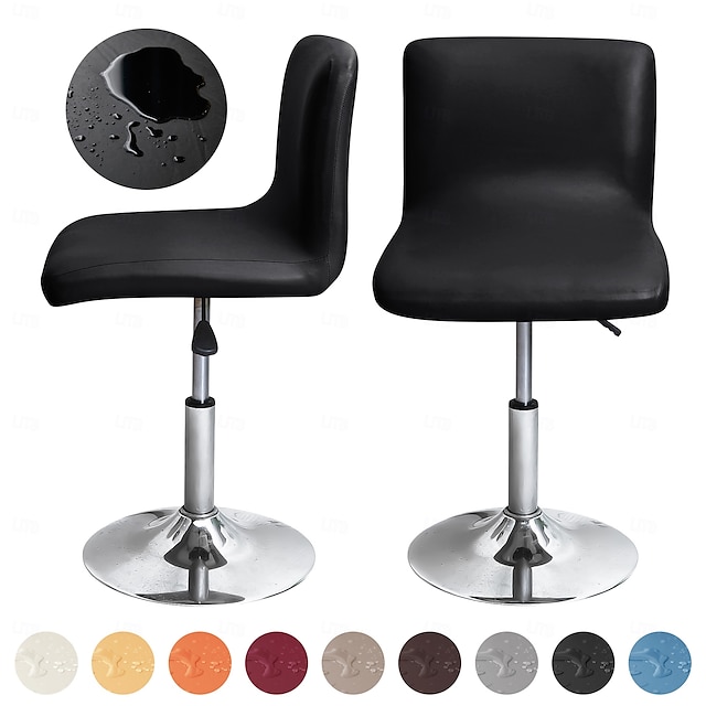  Stuhlhusse für Barhocker Stuhlhussen, dehnbarer und strapazierfähiger Schonbezug, perfekt zum Schutz und Auffrischen Ihrer Barhocker, verleiht Ihrer Küche, Bar oder Essbereichseinrichtung Stil