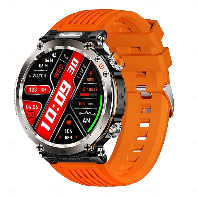  Montre intelligente HT30 Montre militaire robuste pour hommes 1,7 pouce Batterie 600mAh Compas Montres de sport et de fitness Montre connectée