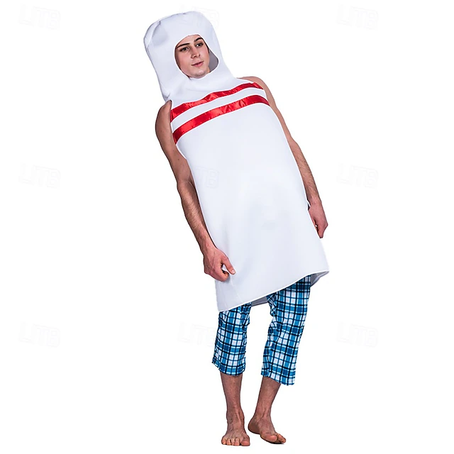 Bowling Halloween Onesies Carnival Costume Funny Costume Adults' Unisex Halloween Carnival Mardi Gras Performance Party Easy Halloween Costumes Dress Up 6