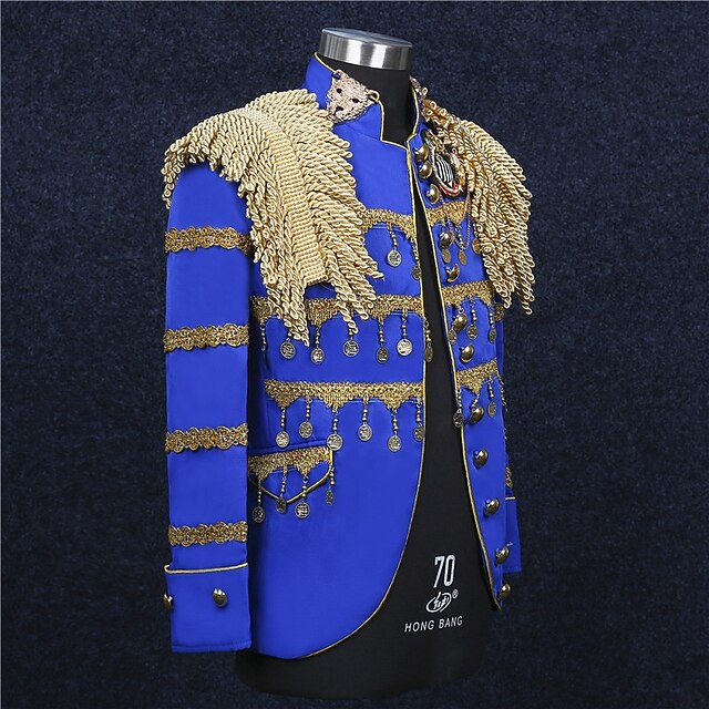 Men's Carnival Masquerade Mardi Gras Event / Party Retro Vintage Rococo Coat Jacket main image 1