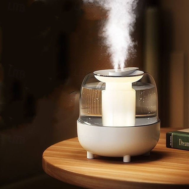  5000ML Air Humidifier USB Double Spray Port Heavy Fog Aroma Difuser Essential Oil Electric Air Freshener for Home Bedroom Office