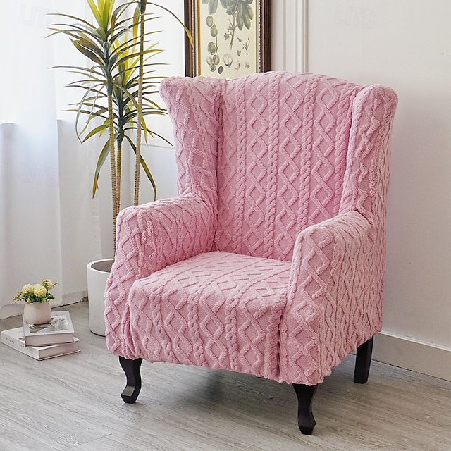  Funda elástica para sillón orejero con estampado elástico, funda duradera y elástica con un diseño de estampado elegante, perfecta para proteger y refrescar su sillón orejero, ideal para la decoración