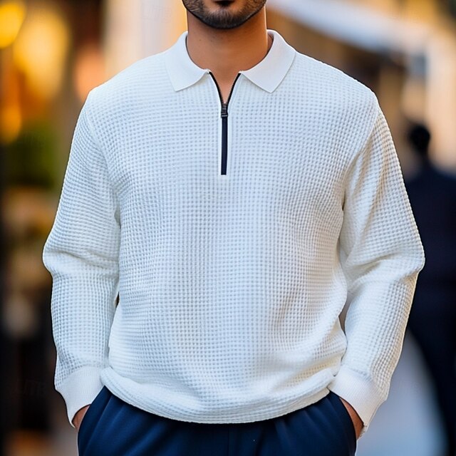 Pull Polaire Orvis Homme Grande Grille Verte - 1/4 Zip - Léger Et Respirant - Taille L