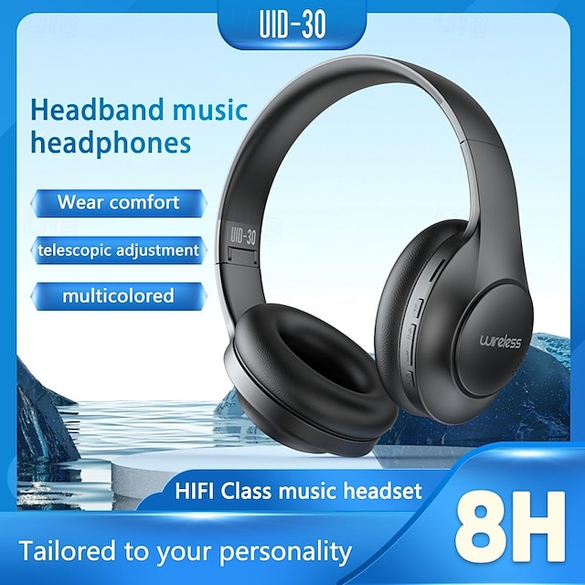  UID-30 Auricular sobre la oreja Sobre oreja Conector de audio de 3,5 mm PS4 PS5 XBOX Bluetooth 5.3 Deportes Estéreo Auriculares inalámbricos para juegos de baja latencia para juegos móviles para