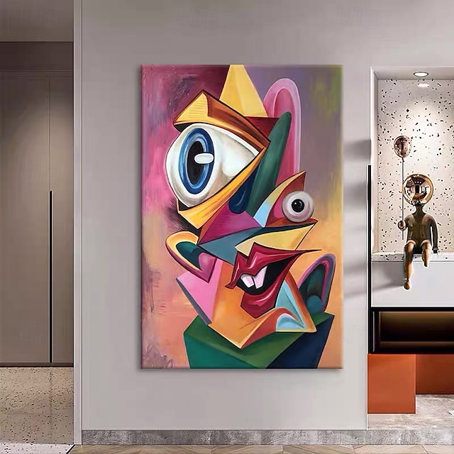  Handpaint Pop Art Beautiful Modern Abstract Cubism People Portrait Paintings Canvas Painting Wall Art Home Decor No Frame