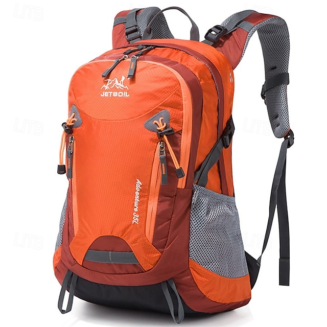 35 L Zaino giornaliero Zaino per escursioni Cerniera Multi-tasche Design Anatomico Indossabile Durevole Esterno Escursionismo Campeggio Militare Nylon Nero Blu Viola