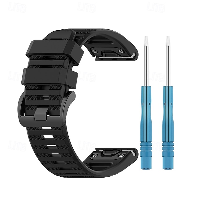  Klockarmband för Garmin Fenix 8 51mm 7X Pro 6X 5X Plus Epix Pro Tactix 7 Amoled Instinct 2X Quatix Enduro Descent Mk2i Mk2 26mm Silikon Ersättning Rem Justerbar Sportband Armband