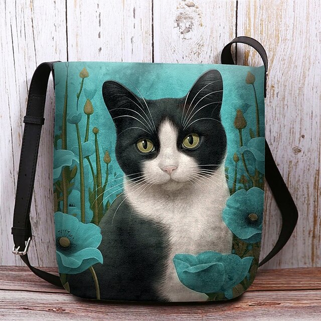 Women's New Messenger Cute Cat Shoulder Bag