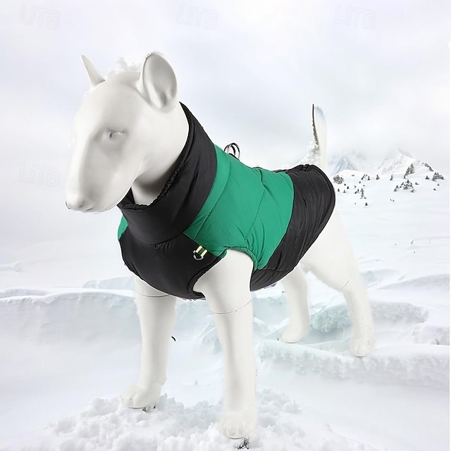  Cachorros Casacos Jaqueta Jaqueta Puffer com arreios Prova-de-Água A Prova de Vento Quente Ao ar livre Roupas para cães for Small Médio Grande