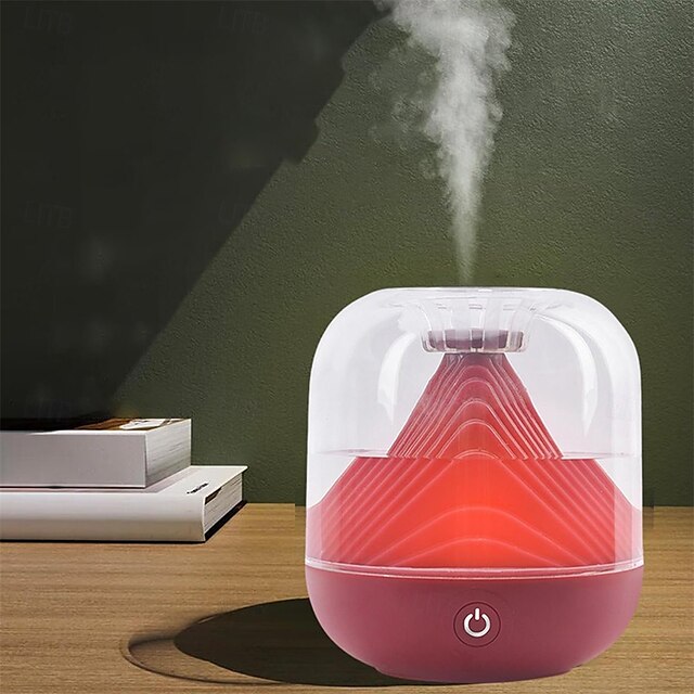  700ML Humidifier Desktop USB Aromatherapy Humidifier LED Night Light Air Diffuser Mist, Bedroom Air Purifier