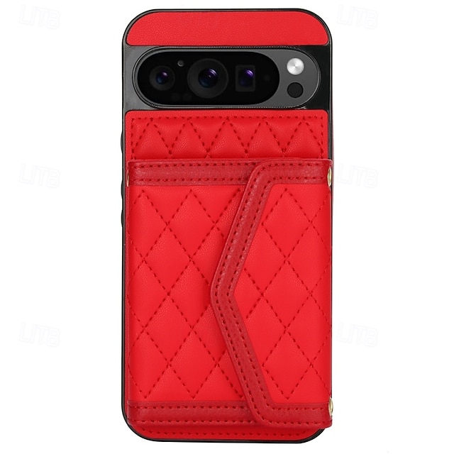  telefon Kılıf Na Google Pixela 9 Pro Pixel 9 Pro XL Pixel 8 Pro Pixel 8 Piksel 9 Osłona tylna Z podpórką ze smyczą Gniazdo karty Retro TPU Skóra PU