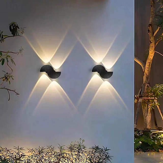  Modern Up & Down LED Aluminum Wall Mount Light Black Wall Lamp 110-240V 10W