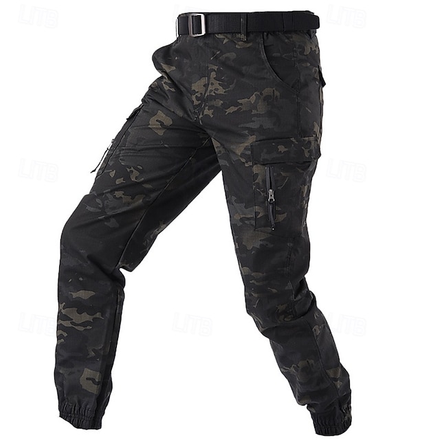  Herren Cargohose Cargohosen Cargohose Jogginghose Jogger Hose Hosen Wanderhose Elastische Taille Multi Pocket Glatt Windundurchlässig tragbar In voller Länge Outdoor Täglich Campen und Wandern Sport