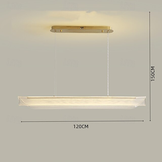  Lampe suspendue nordique pour salle à manger, éclairage d'intérieur, plafonnier, lustre, 120 cm, 220-240 V