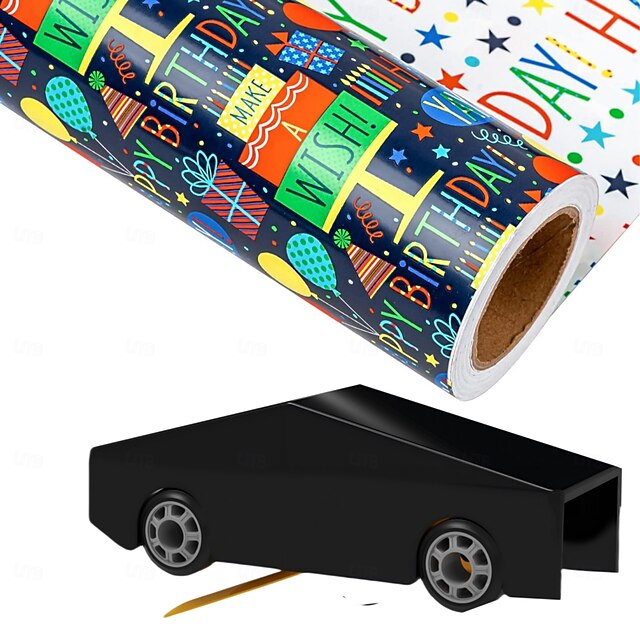 Lot De 2 Coupe-Papier D'emballage Avec Roulettes, Convient À Divers