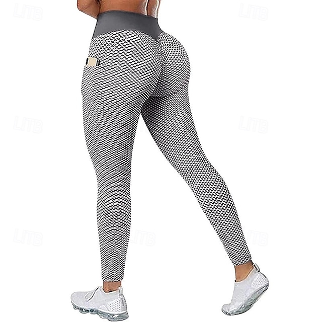  نسائي السراويل اليوغا طماق اليوغا جيب أساسي بعقب رفع بنطلون رياضي للبطن خصر عالي بيلاتيس تمرين نادي رياضي اكتشف - حل بناطيل لجينجز قصيرة الجوارب الدراجات موضة أسود أزرق فوشيا الخريف الشتاء رياضات