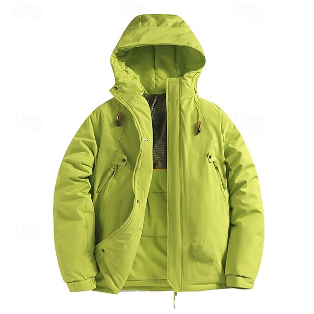 Homens Jaqueta Acolchoada Baiacu Jaqueta de lã para caminhada Inverno Ao ar livre Térmico / Quente Jaqueta de Inverno Jaquetas em Velocino Zip Completo Alpinismo Campismo / Escursão / Espeleologismo