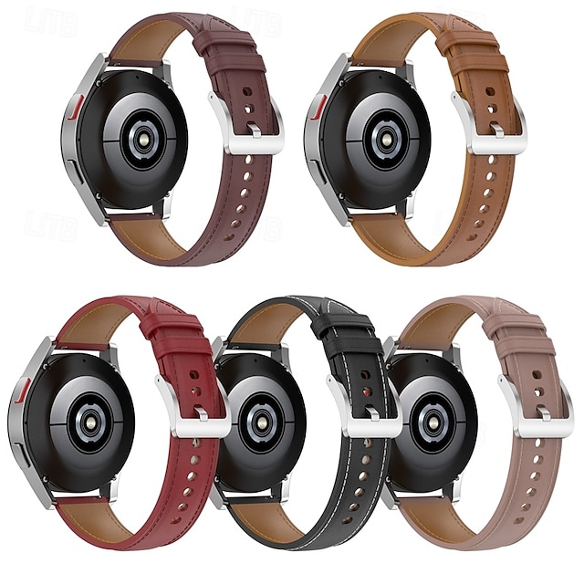  Klokkerem til Samsung Galaxy 3 41mm Watch 42mm PU-lær Erstatning Stropp Justerbar Solo loop Armbånd