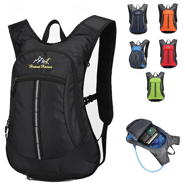  18 L Mochilas de Senderismo Mochila Cremallera Multi bolsillo Listo para vestir Duradero Al aire libre Senderismo Cámping Militar Nailon Negro Rojo Azul