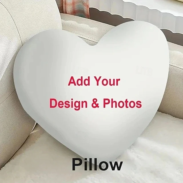 Personalized Valentine's Day Memorial Pillow Soft, Cuddly, Duplex Printed, Hand Washable, Zipper Closed, Cotton Filled, All-Season Decorative Throw Pillow for Cherished Memories 10